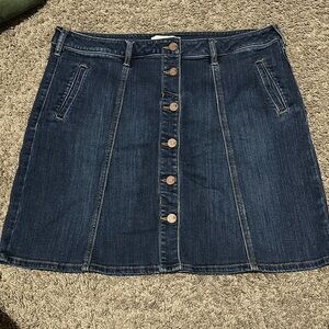 New York & Company Blue Mini Skirt Casual